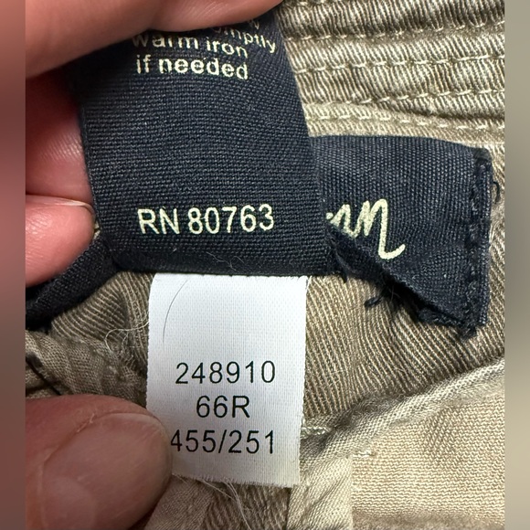 LONDON Jean Olive dyed distressed cropped double breasted utility Jacket size L - Picture 15 of 15